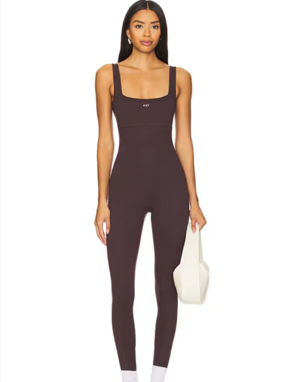437 The Curve Onesie One Piece Ruched Butt Espresso Brown XS